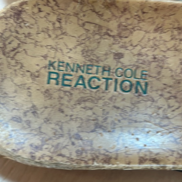 Kenneth Cole Reaction brown and turquoise beaded sandals - sz 8 - Picture 6 of 9